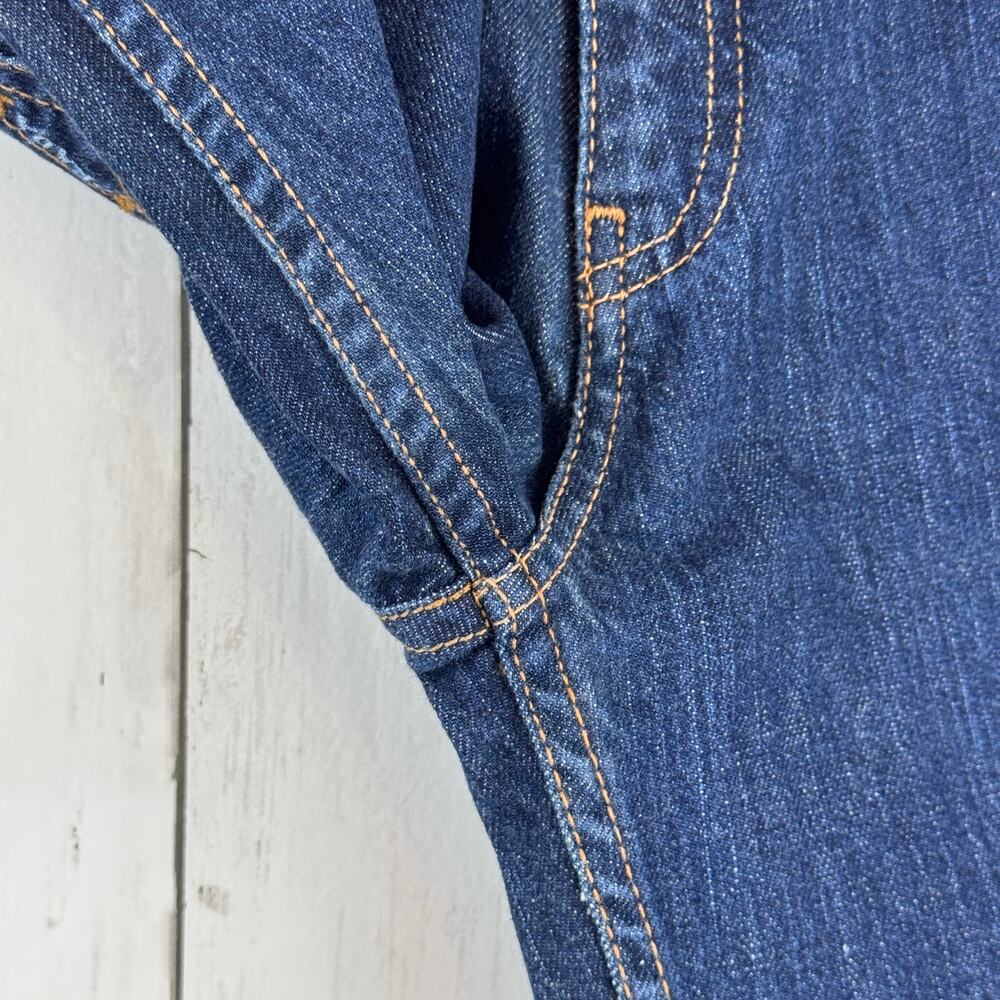 PRADA Dark Blue Stretch Denim Contour Fit Straight Leg High Rise Jeans Size 29 - Picture 12 of 16
